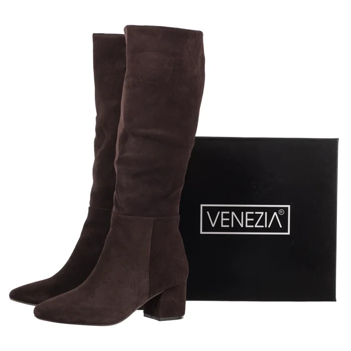 Kozaki Venezia Brązowe V585-07619-02TDM – zdjęcie 6