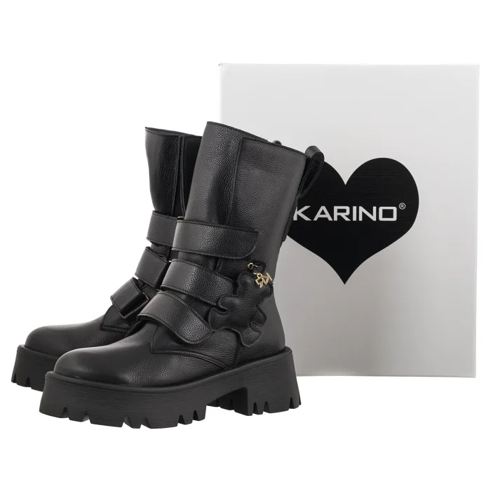 Botki Karino Czarne 6115/126-L – zdjęcie 7