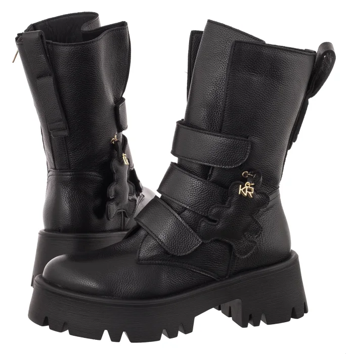 Botki Karino Czarne 6115/126-L – zdjęcie 1