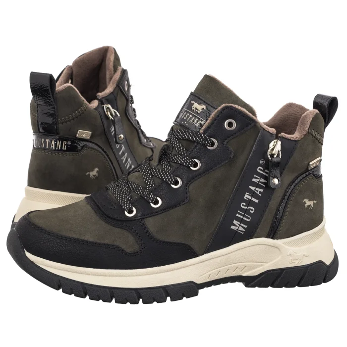 Trzewiki Mustang Khaki 15M017200600 – zdjęcie 1