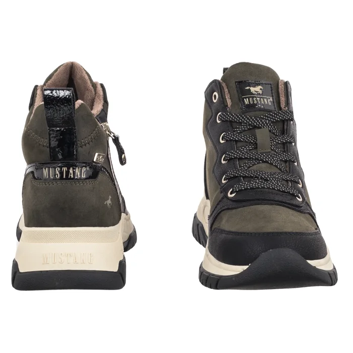 Trzewiki Mustang Khaki 15M017200600 – zdjęcie 4