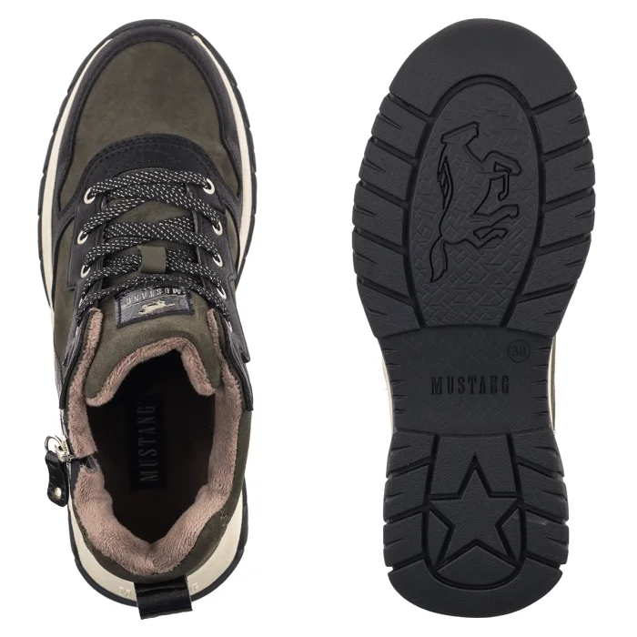 Trzewiki Mustang Khaki 15M017200600 – zdjęcie 5