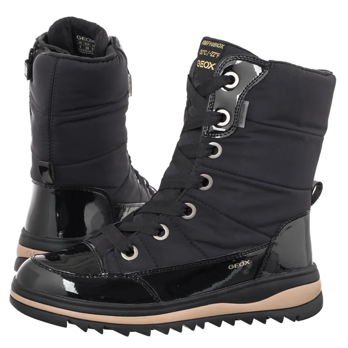 Śniegowce Geox Adelhide Girl Black J16EWA 0FUHH C9999 – zdjęcie 1