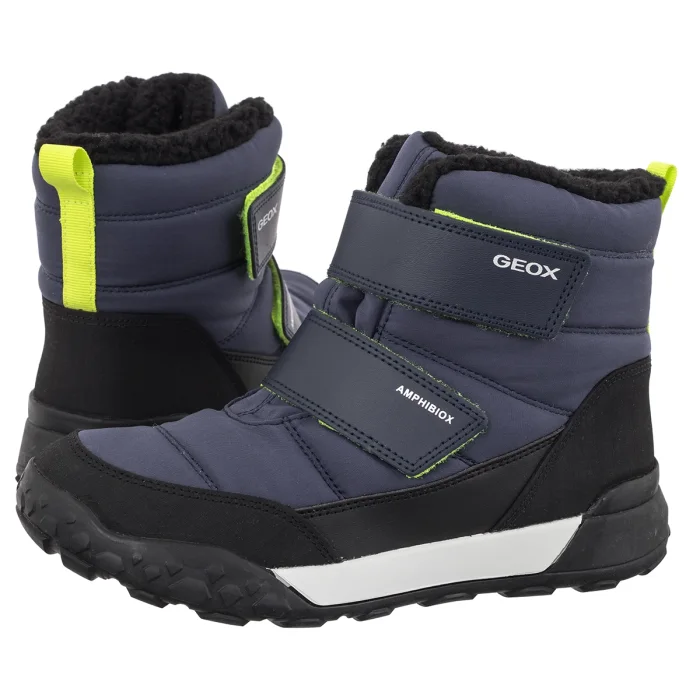 Śniegowce Geox Trekkyup Boy Navy/Lime J66MBA 0FU54 C0749 – zdjęcie 1