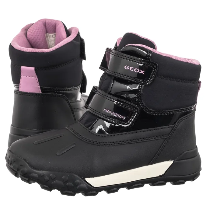 Śniegowce Geox Trekkyup Baby Girl Black/Dark Pink B566MC 054FU C9231 – zdjęcie 1