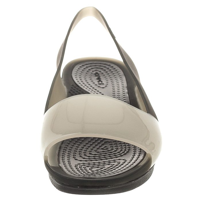 Sandały Crocs Colorblock Flat W Black/Stucco 200032-05T w ButSklep.pl