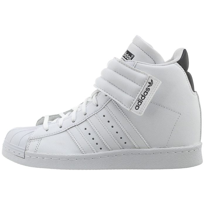 adidas gazelle silver green womens Adidas Super White Leather Up Strap (W)