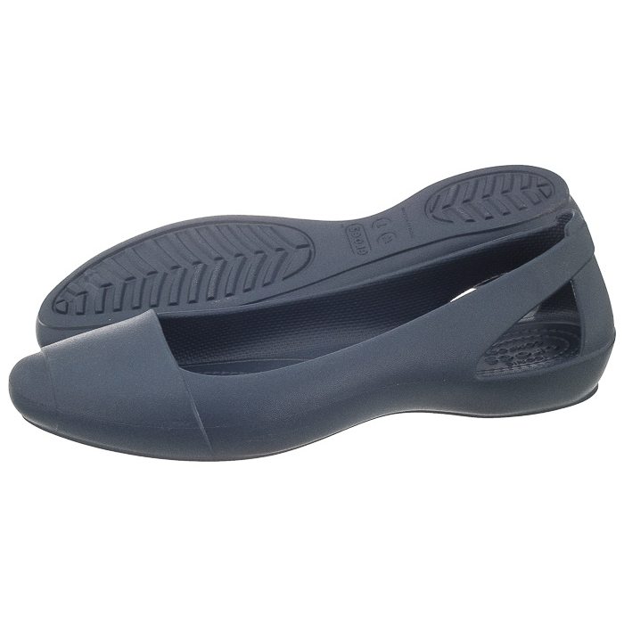 Baleriny Crocs Sienna Flat W Navy 202811-410 w ButSklep.pl