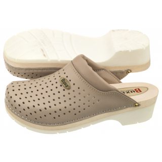 Drewniaki Buxa Supercomfort Beżowe FPU11