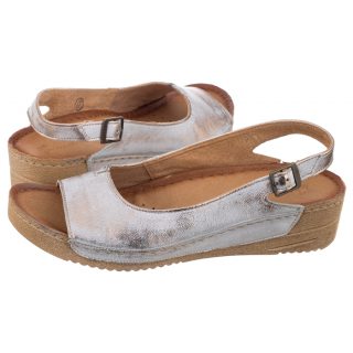 Sandały Maciejka Złote/Białe 01974-27/00-5