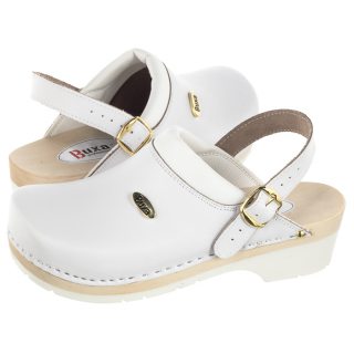 Drewniaki Buxa Supercomfort Białe FPU10p