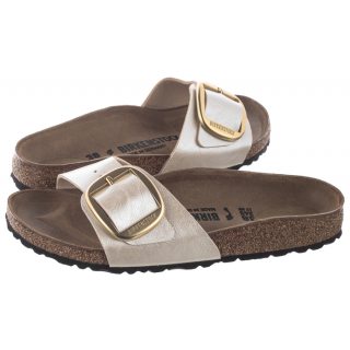 Klapki Birkenstock Madrid Big Buckle Graceful Pearl White 1015279