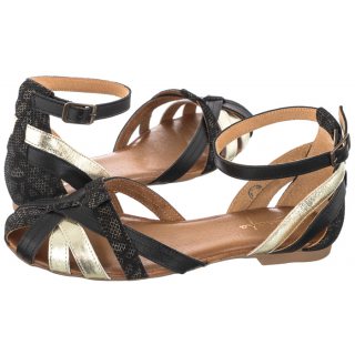 Sandały Maciejka Czarne/Złote 01924-46/00-5