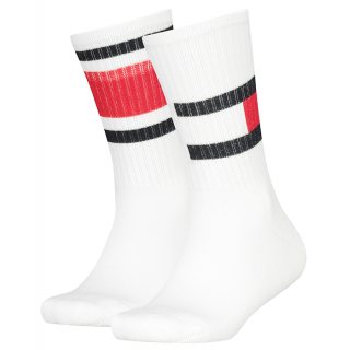 Skarpetki 2 pary Tommy Hilfiger Kids Flag 2P Middle White 394020001 300 039