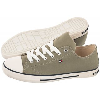 Trampki Tommy Hilfiger Low Cut Lace-Up Sneaker Military Green T3X4-32207-0890 414