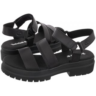Sandały Timberland London Vibe Ankle Strap Sandal Black Full Grain 0A29MV 001