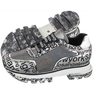 Sneakersy Artiker Biały-Srebrny 46C2478