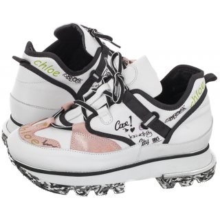 Sneakersy Artiker Biały-Srebrny 50C0554