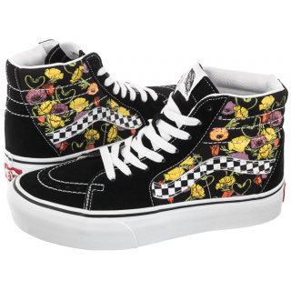 Buty Vans SK8-HI Platform Poppy Checkerboard Black VN0A5KY2BML1
