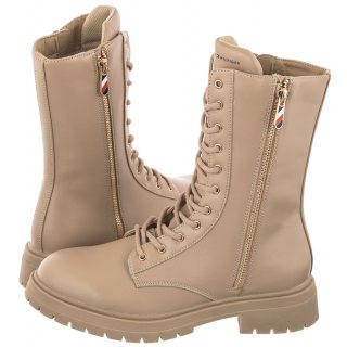 Trzewiki Tommy Hilfiger Lace-Up Bootie Nude T3A5-32381-1355 359