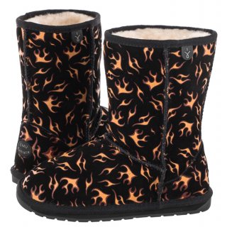 Buty EMU Australia Wallaby Flame Black K12754