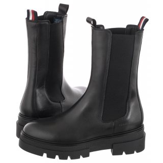 Kozaki Tommy Hilfiger Monochromatic Chelsea Boot FW0FW06730 Black
