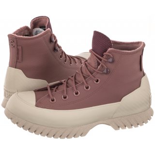 Sneakersy Converse CTAS Lugged 2.0 CC Hi Saddle/Dark Wine/Papyrus A01329C