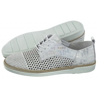 Półbuty Artiker Białe/Srebrne 52C1009