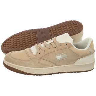 Buty Tommy Hilfiger Jeans Retro Cupsole Suede Gentle Gold EM0EM01161 AB9