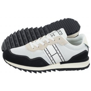 Sneakersy Tommy Hilfiger Tommy Jeans Runner Mix Material Black EM0EM01167 BDS