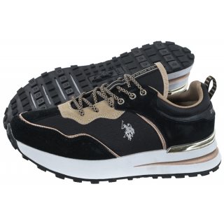 Sneakersy U.S. Polo Assn. Sofia002 Blk/Bei01 SOFIA002W/3NY1