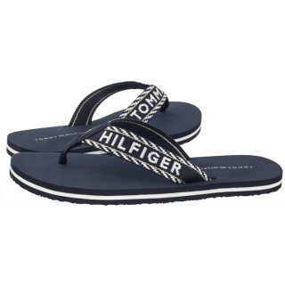 Japonki Tommy Hilfiger Tommy Webbing Sandal Space Blue FW0FW07143 DW6