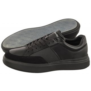 Sneakersy Calvin Klein Low Top Lace Up Lth Triple Black HM0HM01047 0GJ