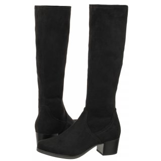 Kozaki Caprice Czarne 9-25506-41 044 Black Stretch