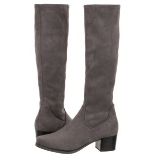 Kozaki Caprice Szare 9-25506-41 251 Dk Grey Stretch