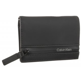 Portfel Calvin Klein Rubberized Bifold 6cc W/Coin Black K50K510895 BAX