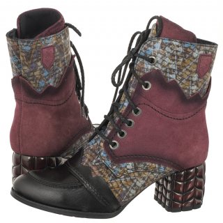 Botki Maciejka Bordowe 06160-23/00-7 