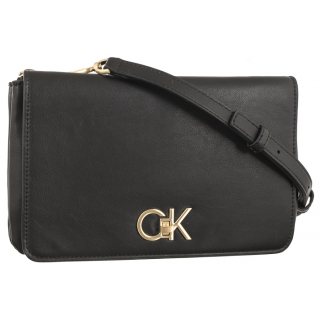 Torebka Listonoszka Calvin Klein Re-Lock Double Guset Black K60K611531 BAX