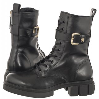 Workery Tommy Hilfiger Cool Feminine Bikerboot Black FW0FW07322 BDS