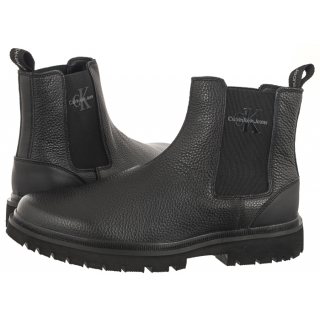 Sztyblety Calvin Klein Eva Mid Chelsea Boot Lth Triple Black YM0YM00750 0GT