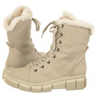 Trzewiki Rieker Beżowe X3402-60 Beige