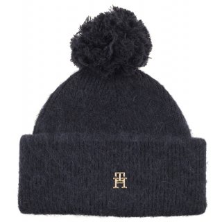 Czapka Tommy Hilfiger TH Evening Pompom Beanie AW0AW15390 DW6