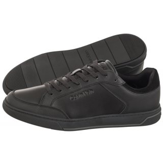 Sneakersy Calvin Klein Low Top Lace Up Lth Triple Black HM0HM01455 0GJ