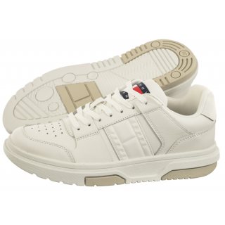 Sneakersy Tommy Hilfiger The Brooklyn Leather Ecru EN0EN02475 YBL