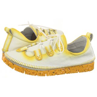 Półbuty Maciejka Biały+Żółty 06385-07/00-1