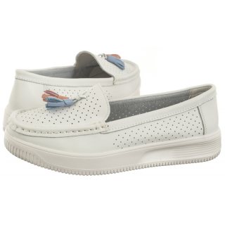 Mokasyny Sergio Leone Białe SP 015