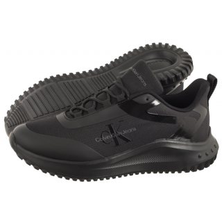 Sneakersy Calvin Klein Eva Runner Low Lace Ml Mix Triple Black YM0YM00968 01H