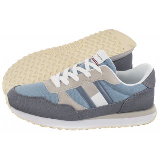 Sneakersy Tommy Hilfiger Flag Low Cut Lace-Up Sneaker T3X9-33376-1693 A584 Denim/Grey
