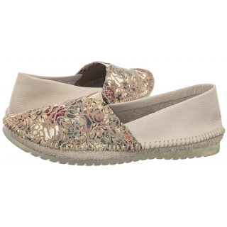 Baleriny Maciejka Beżowe/Kwiaty 1930B-04/00-0