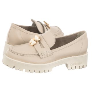 Mokasyny CheBello Beż Groszki 4291-157-000-PSK-S173